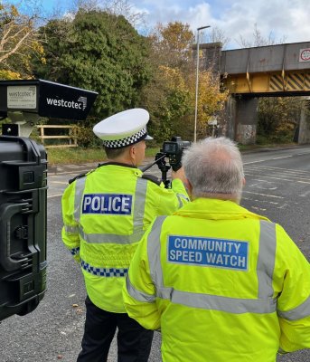 Police and Community Speed Watch monitor speed using the Automatic ...